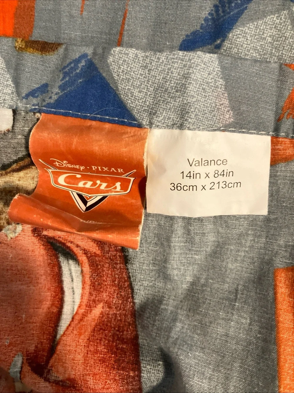 set of 2 cars valance curtains